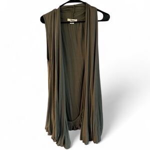 Katie Army Green Bubble Style Vest, S